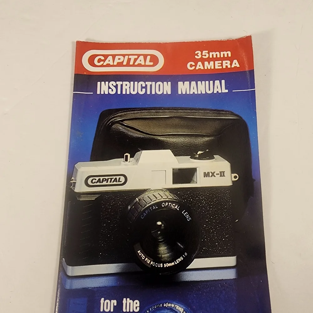 Capital MX-II 35mm Camera Original Box With Instruction Manual VTG Open Box